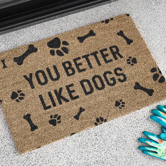 Du magst lieber Hunde Fußmatte