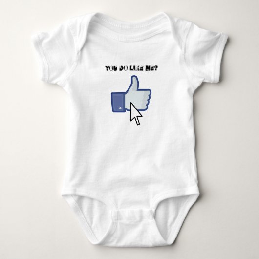 Du magst mich? baby strampler (Vorderseite)