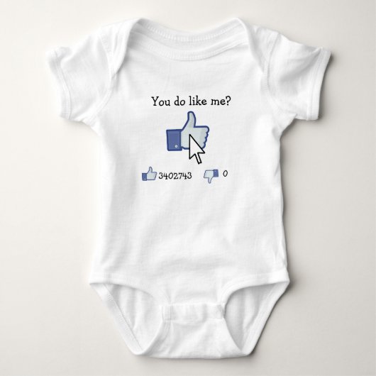 Du magst mich? baby strampler (Vorderseite)