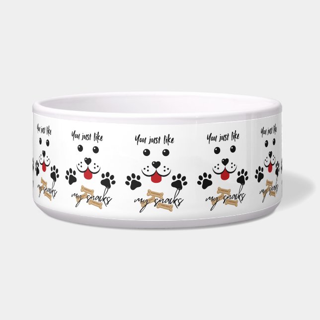 Du magst mich nur für meine Snacks Napf (Vorderseite)