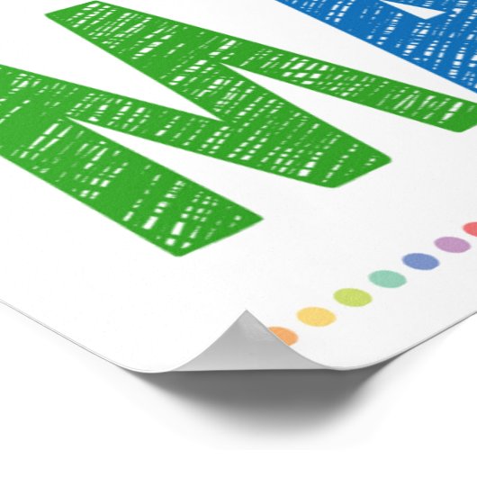Du matchst Rainbow-Klassenposter Poster (Ecke)