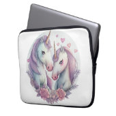 Du, meine Liebe, bist ein echtes Einhorn Laptopschutzhülle (Vorderseite Links)
