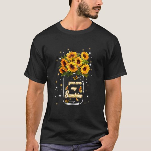 Du meine Sonnenblume Sonnenblume Butterfly T-Shirt (Vorderseite)