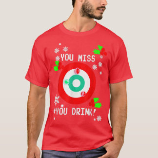Du Miss Game, du trinkst Spiel hässlich Weihnachte T-Shirt