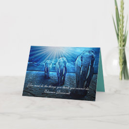 "Du musst das tun" inspirierende Elefanten Karte