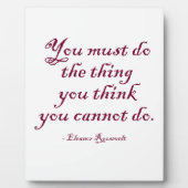 Du musst das tun, was du für unmöglich hältst fotoplatte (Vorderseite)