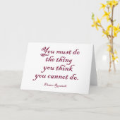 Du musst das tun, was du für unmöglich hältst karte (Gelbe Blume)