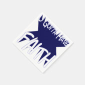 Du musst den Glauben haben Serviette (Ecke)