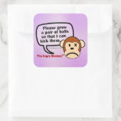 Du musst ein paar Bälle züchten Quadratischer Aufkleber (Tasche)