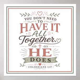 Du musst es nicht zusammen haben. Er tut es. Spiri Poster