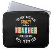 Du musst kein verrückter lustiger Lehrer sein Laptopschutzhülle (Vorderseite)