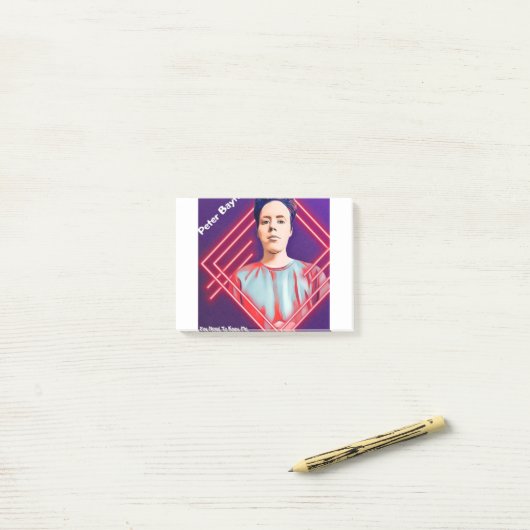 Du musst mich kennen post-it klebezettel (Auf Schreibtisch)