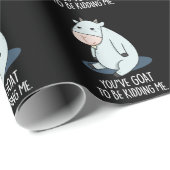 Du musst mir einen lustigen Pun Dark BG geben Geschenkpapier (Rolleneckpunkt)