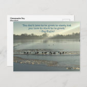 Du musst nicht großartig sein postkarte (Vorne/Hinten)