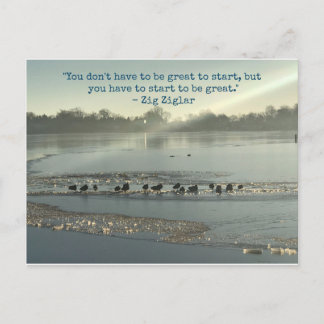 Du musst nicht großartig sein postkarte