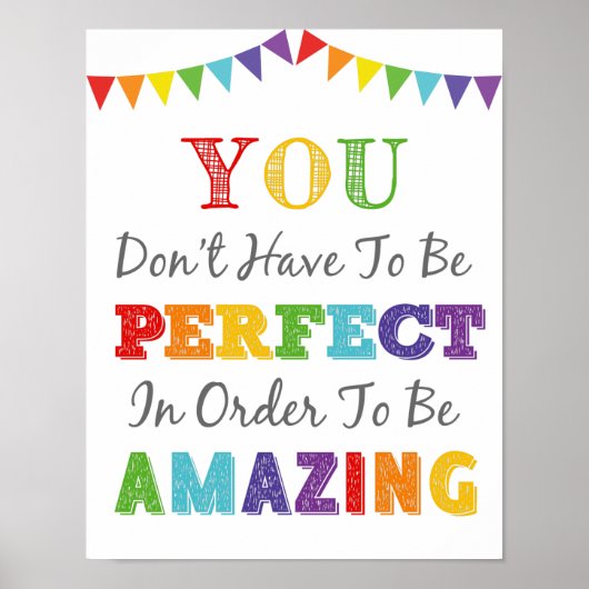 Du musst nicht perfekt sein, um Phantastisch zu se Poster (Vorne)