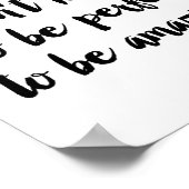 Du musst nicht perfekt sein, um phantastisch zu se poster (Ecke)