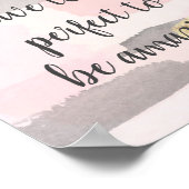 DU MUSST NICHT PERFEKT Zitat Poster SEIN (Ecke)