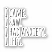 Du musst nicht verrückt sein, um hier zu arbeiten aufkleber (Vorderseite)