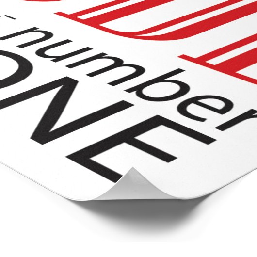 Du musst seltsam sein, Nummer eins zu sein Poster (Ecke)