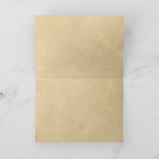 Du Mystère des Cathédrales Note Karte (Innenseite)