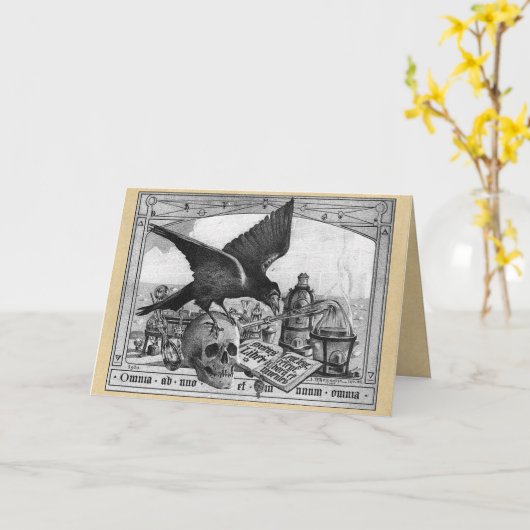 Du Mystère des Cathédrales Note Karte (Gelbe Blume)