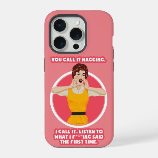 Du nennst es nörgeln. iPhone hülle (Rückseite)
