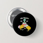 Du nimmst mir ein Dino Ei Funny Oster Button (Vorne & Hinten)