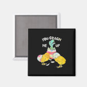 Du nimmst mir ein Dino Ei Funny Oster Magnet (Vorderseite/Rückseite)