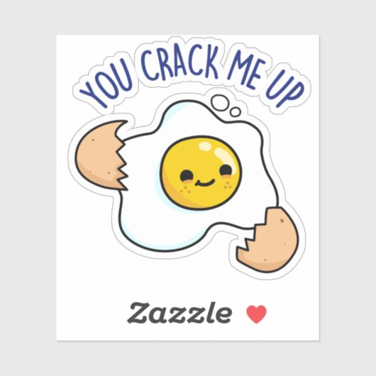 Du nimmst mir einen lustigen Eierpuffer Aufkleber (Blatt)