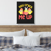 Du nimmst mir Osterstäbchen auf Leinwanddruck (Insitu (Schlafzimmer))