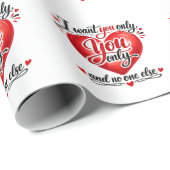 Du Nur ❤️ Geschenkpapier (Rolleneckpunkt)