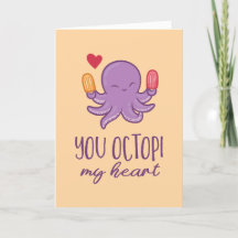 Du Oktopi mein Herz Oktopus Funny Valentinstag
