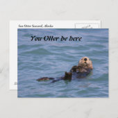 Du Otter bist hier Postkarte (Vorne/Hinten)