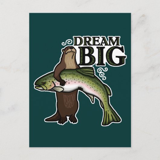 Du Otter Dream Big Postkarte (Vorderseite)