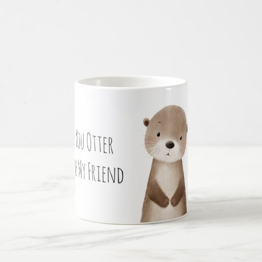 Du Otter Sei Mein Freund Tier Kaffeetasse (Mittel)