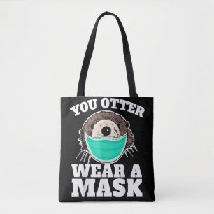 Du Otter Trag Maske lustige andere soziale Distanz Tasche