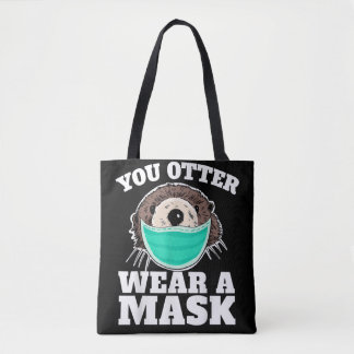 Du Otter Trag Maske lustige andere soziale Distanz Tasche