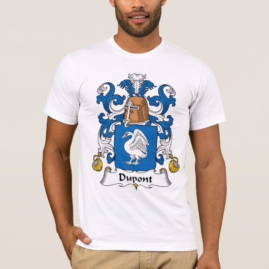 Du Pont Familienwappen T-Shirt (Vorderseite)
