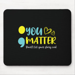 Du Problem Lass Deine Geschichte Nicht Mit Semikol Mousepad