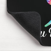Du Problem Semikolon Tie Dye Katze Suizidpräventio Mousepad (Ecke)