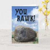 Du Rawk! Grußkarte Karte (Gelbe Blume)