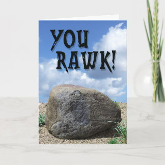 Du Rawk! Grußkarte Karte