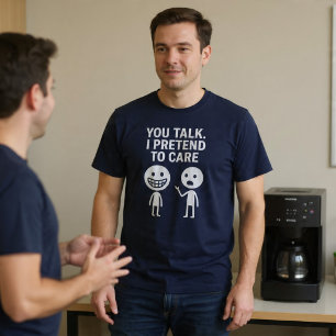 Du redest. Ich tue so, als ob es mich interessiert T-Shirt