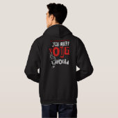 du regierst deine Welt Hoodie (Schwarz voll)