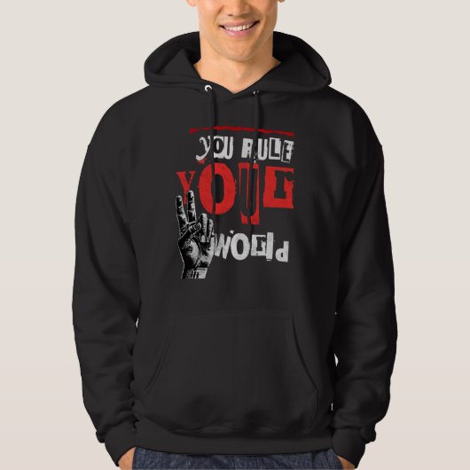 du regierst deine Welt Hoodie (Vorderseite)
