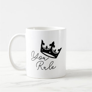 Du regierst Ehefrau Krone Personalisiertes Jubiläu Kaffeetasse