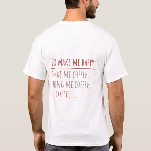 Du riechst mich lächeln Funny zitiert T - Shirt (Rückseite)