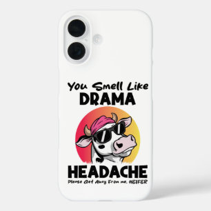Du riechst wie Drama Kopfschmerzen sarkastische Ku iPhone 16 Hülle