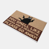 Du riechst wie Drama und Kopfschmerzen Fußmatte (Schrägansicht)